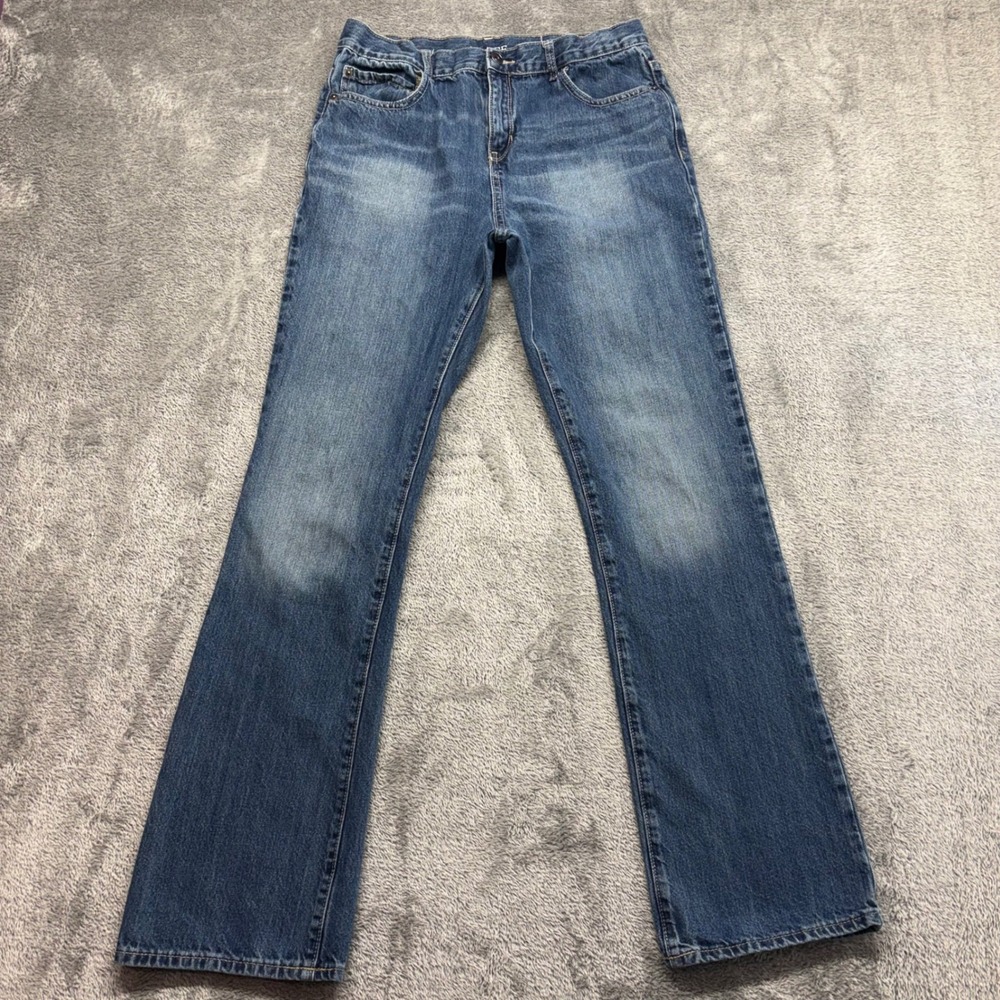 The Children's Place Bootcut Jeans Boys 18 Blue Good Medium Wash Denim